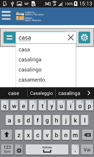 Dizionario Ladino Fassano Screen 2