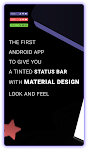 screenshot of Material Status Bar