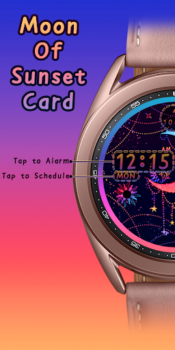 Moon Of Sunset Card_Watchface Screen 2
