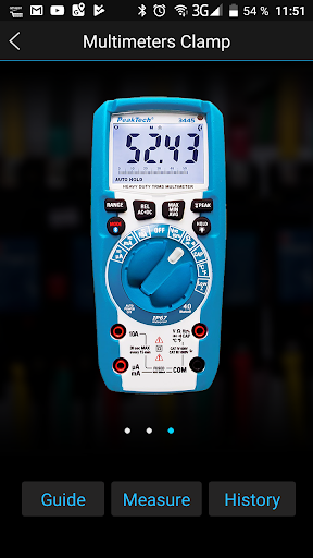 Android application PeakTech Meter App (Bt 4.0) screenshort