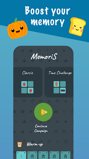 Android application MemoriS - match memory game screenshort