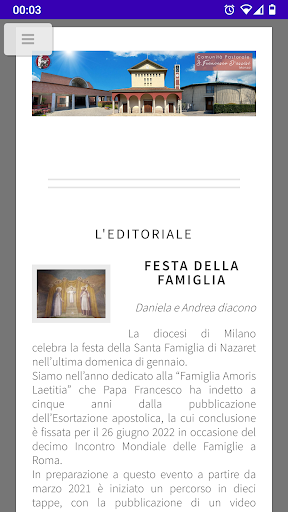 Android application SanFrancescoMonza screenshort