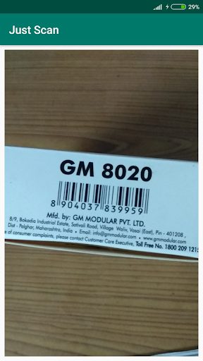 Android application Just Scan - QR Reader screenshort