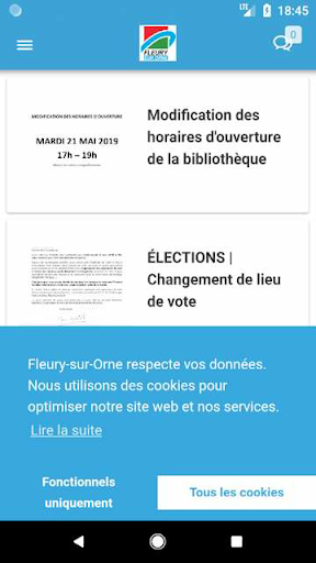 Android application Fleury-sur-Orne screenshort