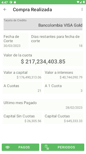 Finanzas Personales Screen 2