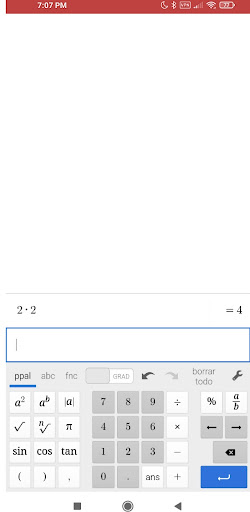 Calculadora científica Screen 2