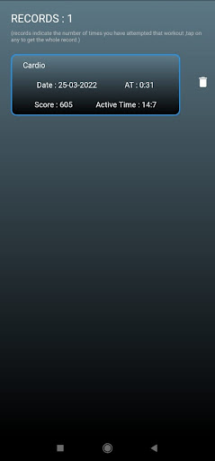 Android application Navy Fit screenshort