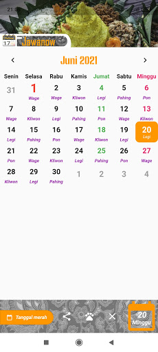 Jawanow Kalender Jawa Screen 2
