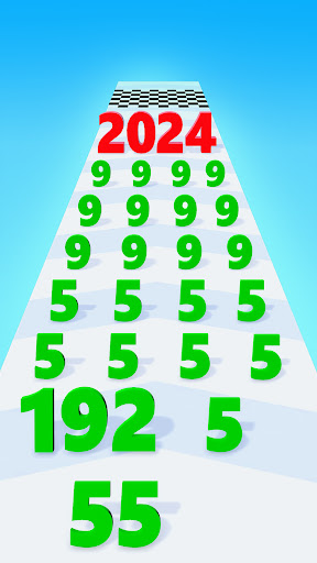 Android application Number Rush : Merge and Run screenshort