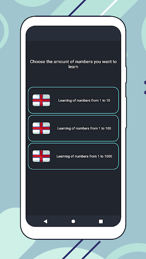 Numbers in Faroese language Screen 2