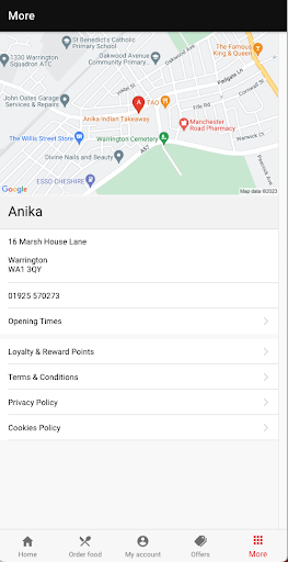 Anika Indian Takeaway Screen 3