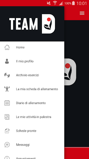 Android application Team D Workout screenshort