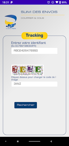 Tracking app - Algérie Poste 2