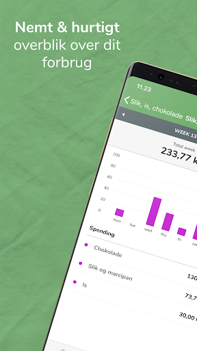 Android application Spenderlog screenshort