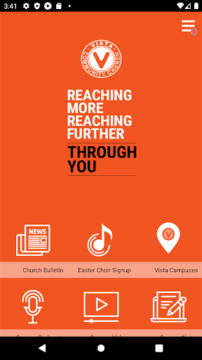 Vista Community Church App Screen 2