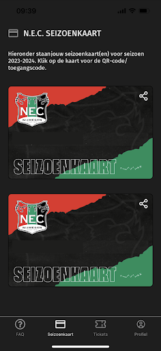 N.E.C. Tickets Screen 3