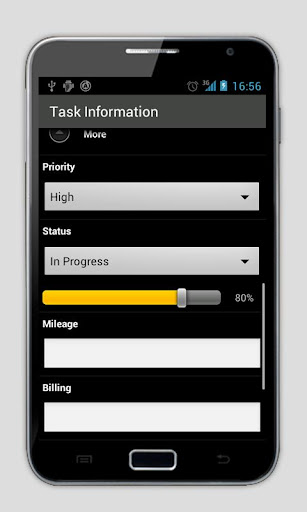 Outlook Task - USB Sync Screen 3