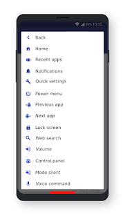 Associative Swipe (Home button Bildschirmfoto