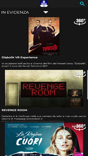 Rai Cinema Channel VR Screen 2