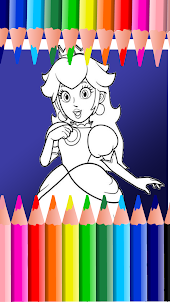 Princess Peach Coloring Book
