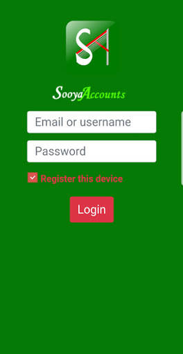 Android application Sooya Accounts screenshort
