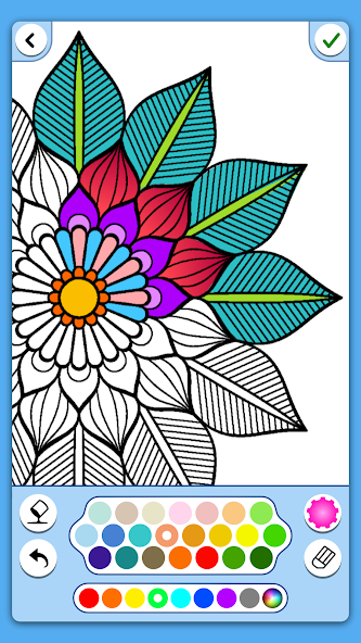 Flowers Mandala coloring book 9.5.2 APK + Mod (Unlimited money) for Android