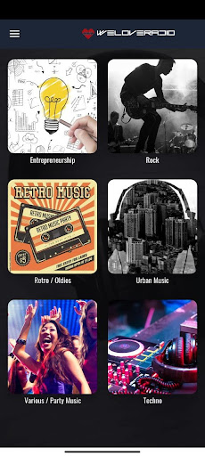 Android application WeLoveRadio screenshort