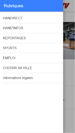 Android application HANDICAPTV screenshort