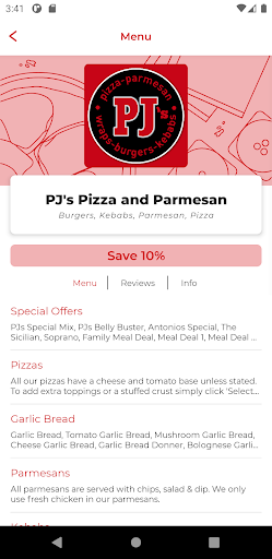 Android application PJ's TS17 screenshort