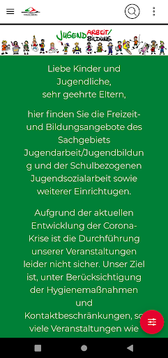 Android application Ferienprogramm Vogelsbergkreis screenshort