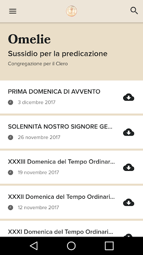 Android application Clerus-App screenshort