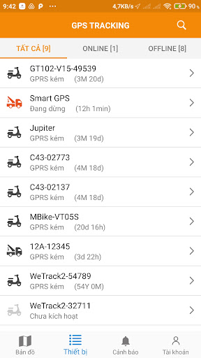 eTrack Screen 2