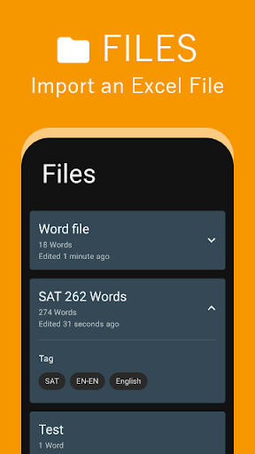 Android application Word Card screenshort