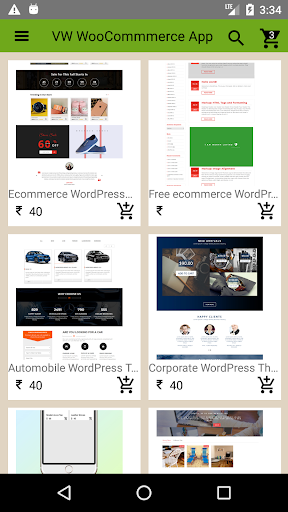 Android application VW WordPress Themes screenshort