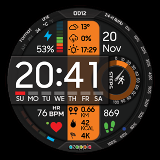 OD12 Digital Watch Face logo