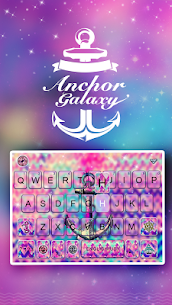 Anchor Galaxy Keyboard Theme For PC installation