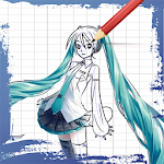 Cover Image of डाउनलोड How to Draw Vocaloid Miku  APK