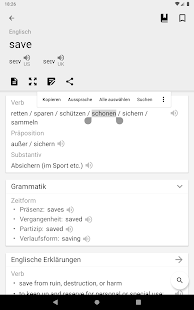 Wörterbuch Englisch Deutsch Screenshot