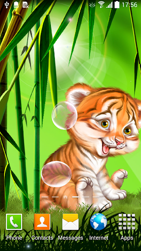 Cute tiger cub live wallpaper Screen 3