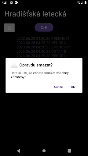 Hradišťská letecká Dashcam Screen 3