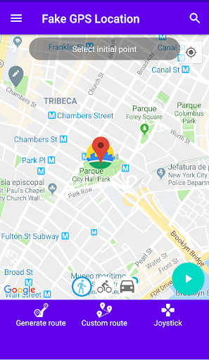Android application Fake GPS location screenshort