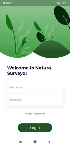 Android application Natura Surveyor screenshort