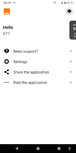 Android application My Orange Liberia screenshort