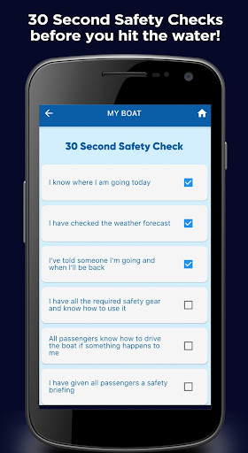 Safe Boatie App Screen 2