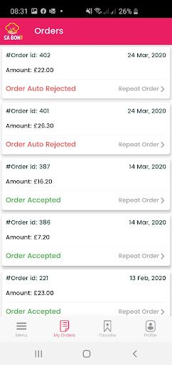 Turmeric Takeaway Screen 2