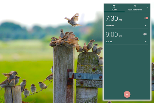Android application すずめざまし screenshort