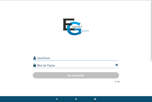 Android application Evidence groupe screenshort