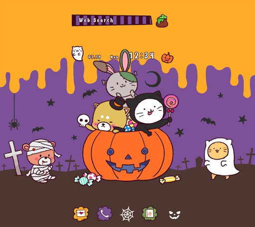 Android application Halloween Friends Theme screenshort