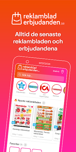 Android application Reklambladen och erbjudanden screenshort