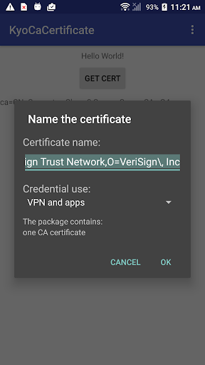 Kyocera CA Certificate Utility